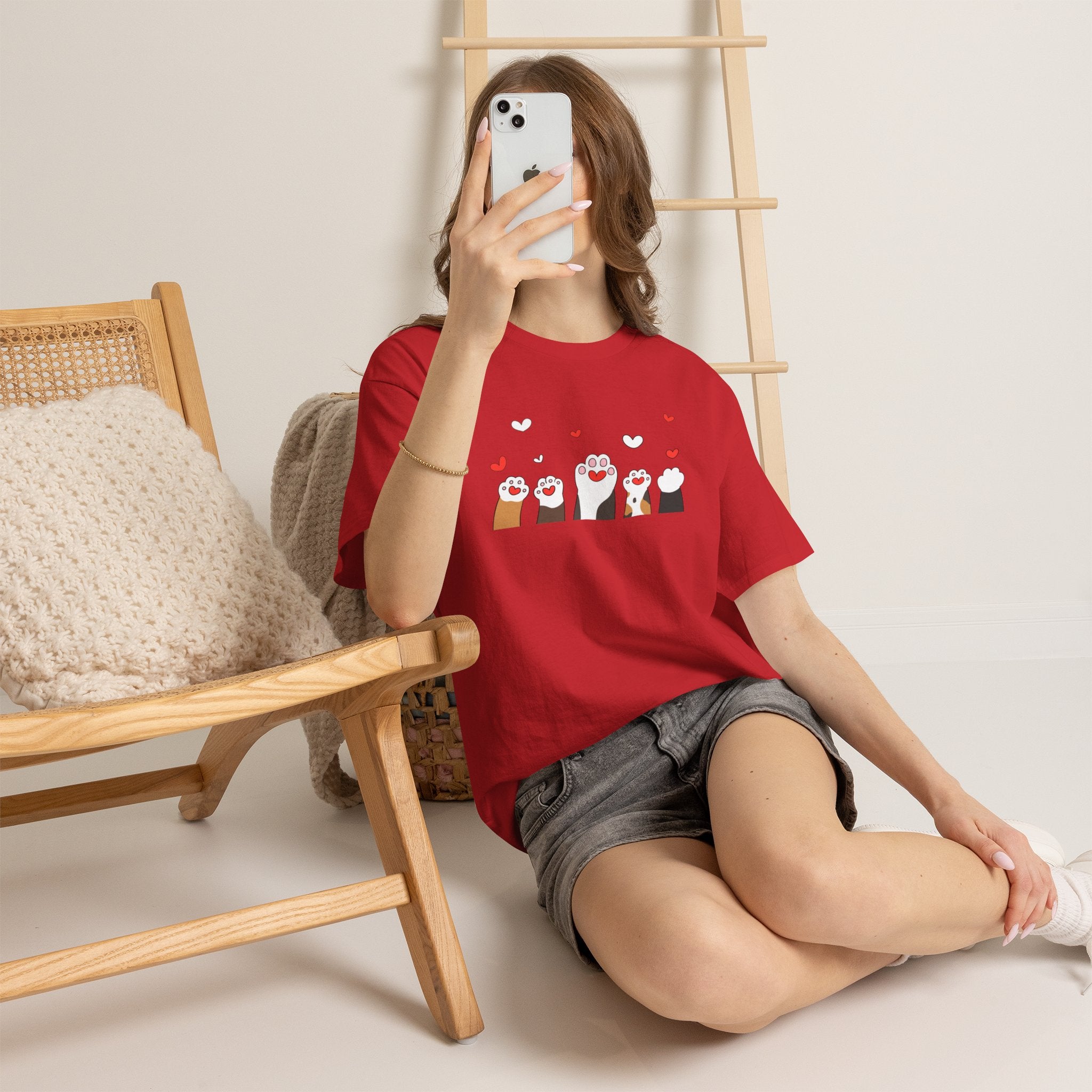 Women's Cat Hand's Heavy Cotton Tee