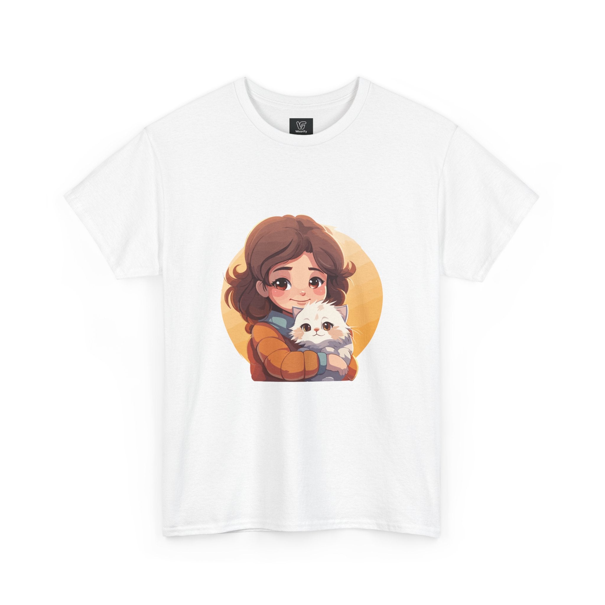 Women's My Cat print Heavy Cotton Tee