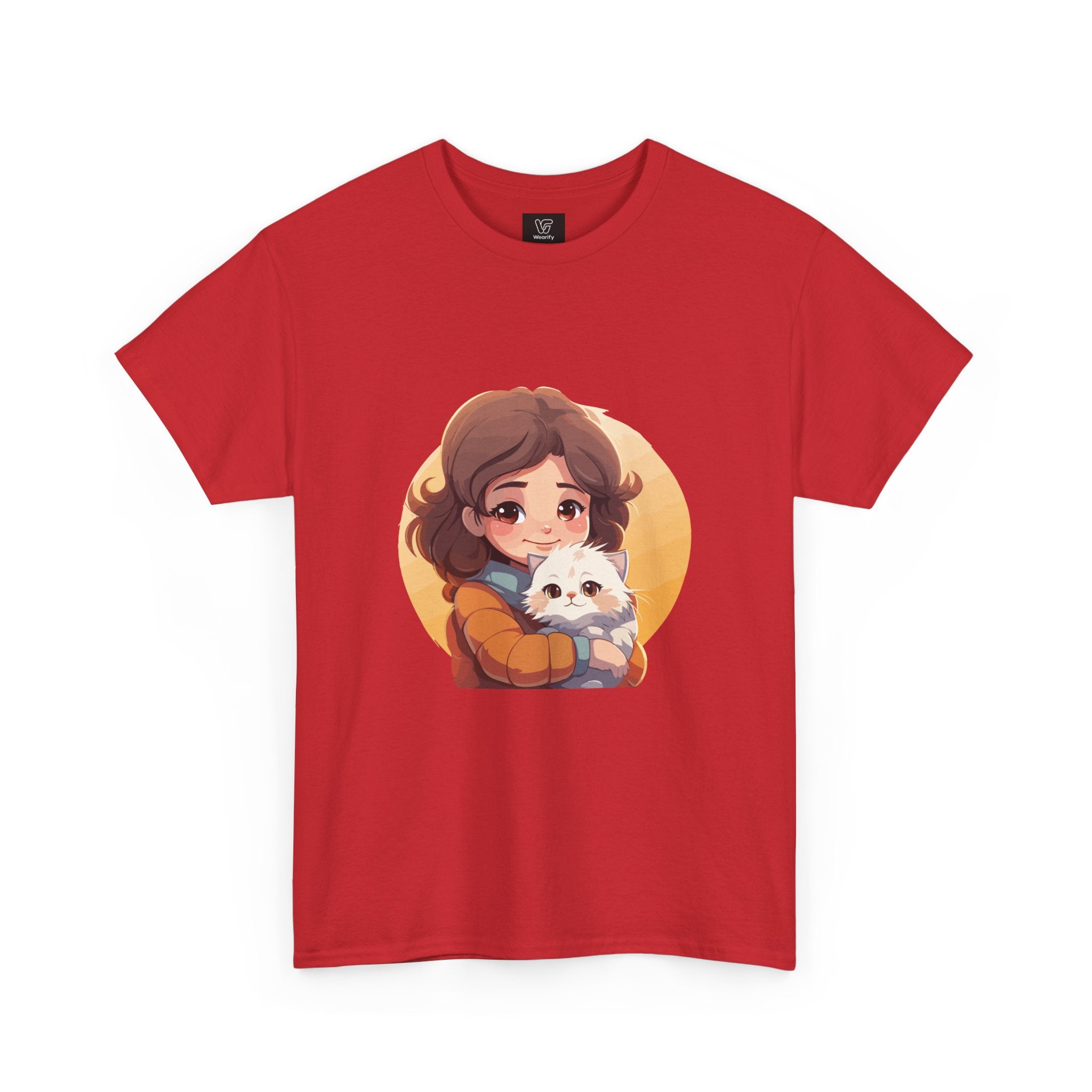 Women's My Cat print Heavy Cotton Tee
