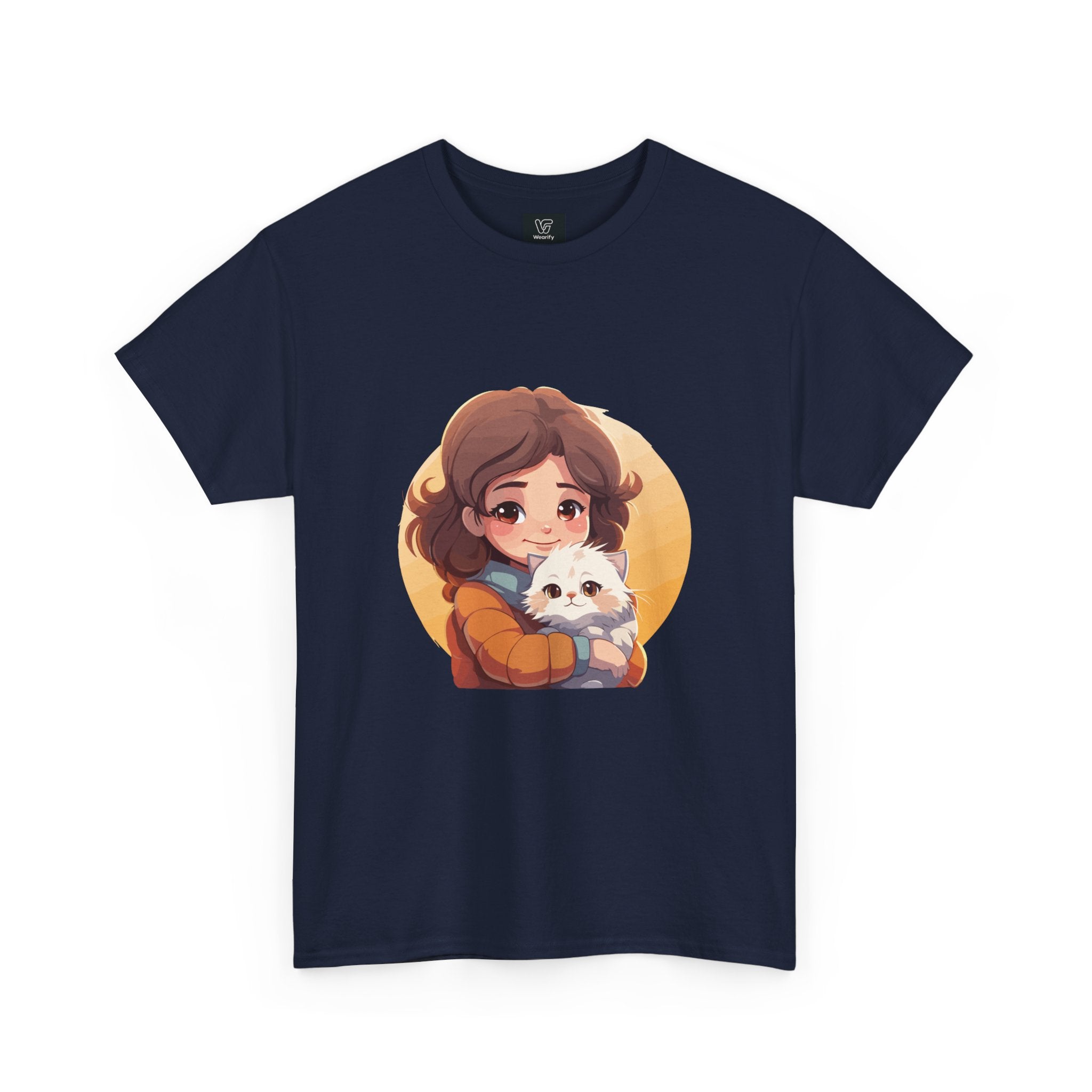 Women's My Cat print Heavy Cotton Tee