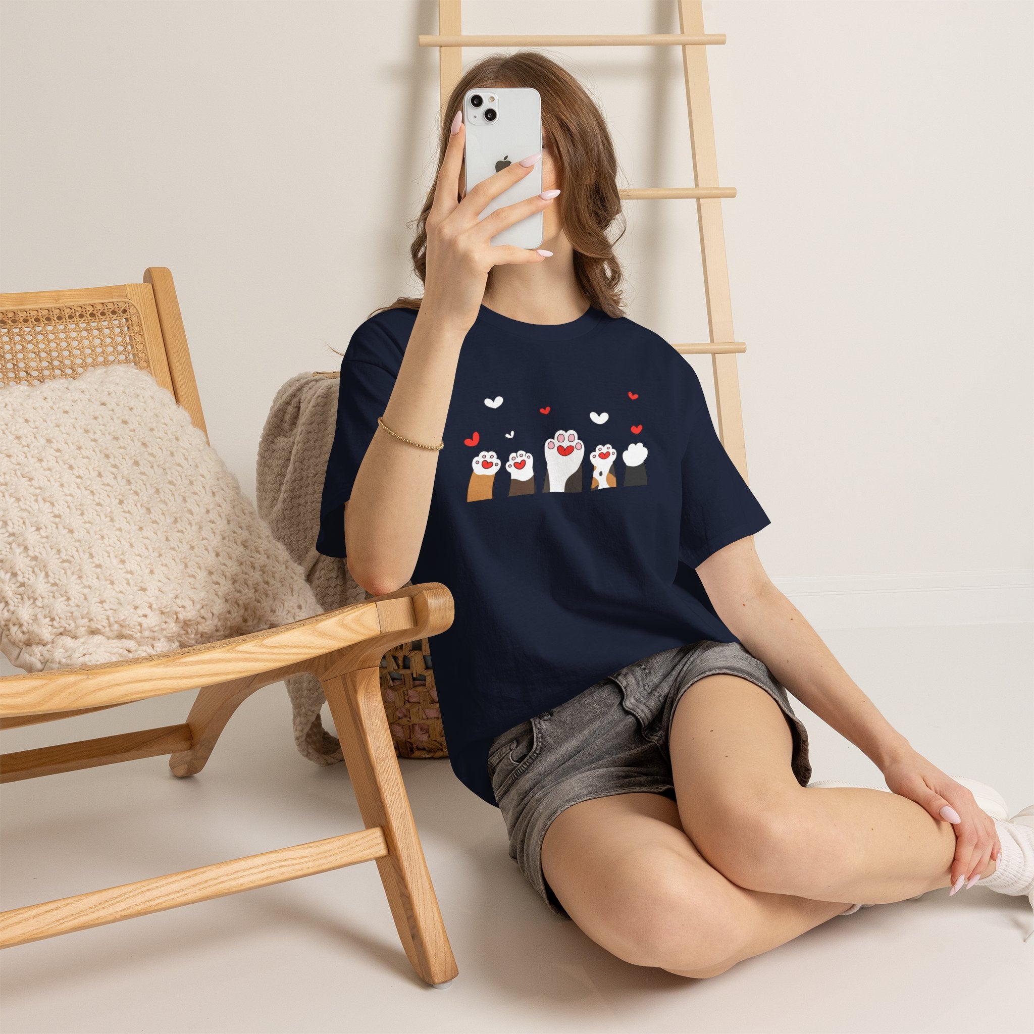 Women's Cat Hand's Heavy Cotton Tee
