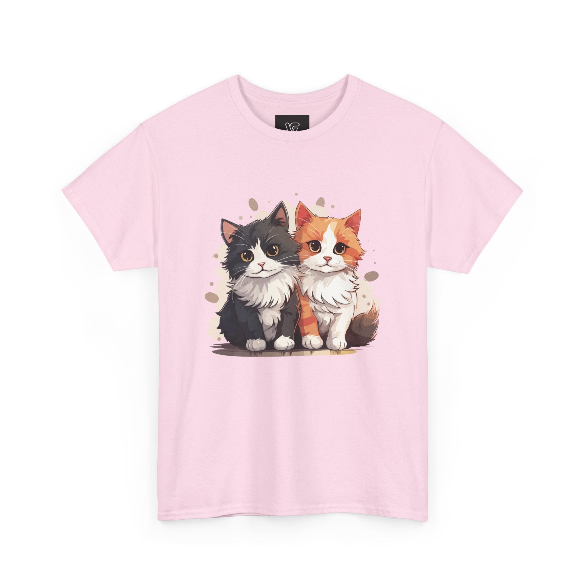 Women's Double Cat Heavy Cotton Tee