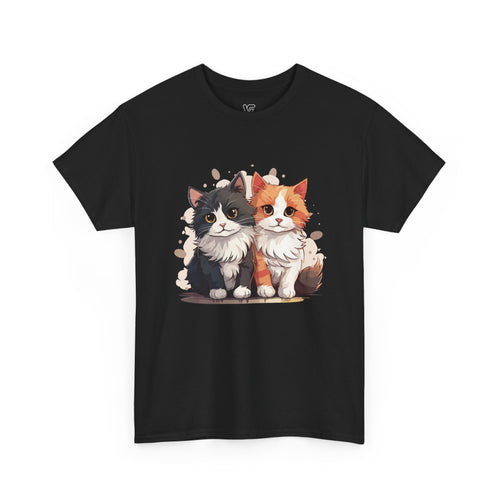 Women's Double Cat Heavy Cotton Tee