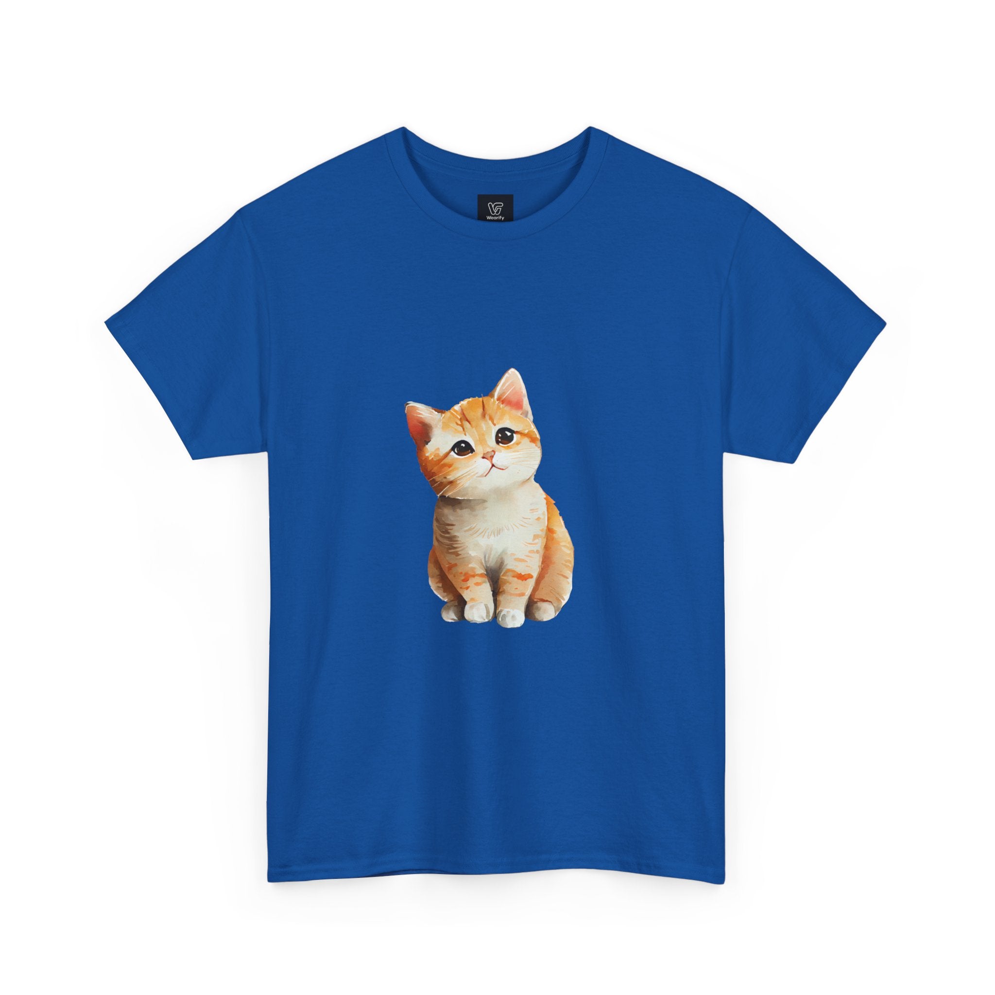 Women's Heavy Cat print Cotton Tee